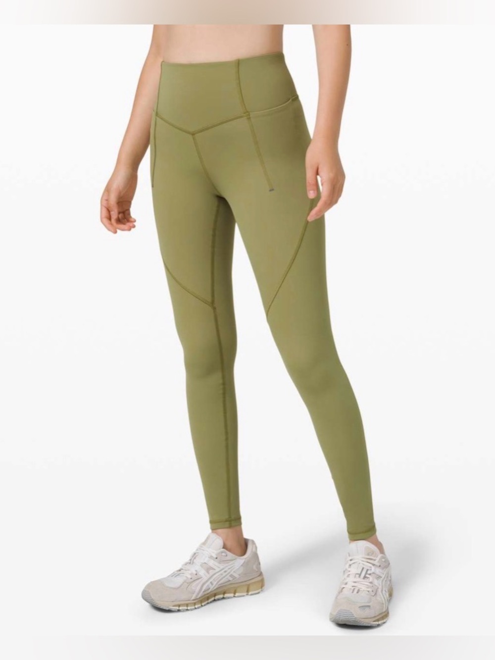 Lululemon Fine Force High-Rise Tight 28” in Bronze Green - Size 4